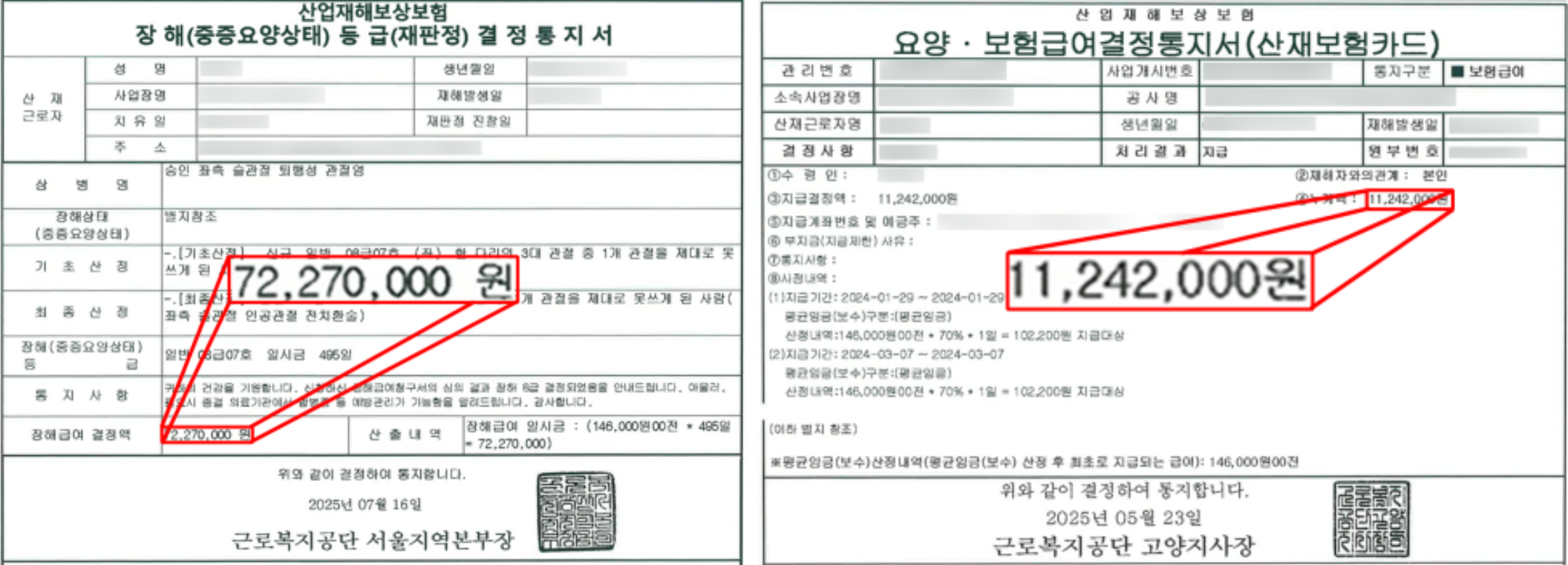 통지서