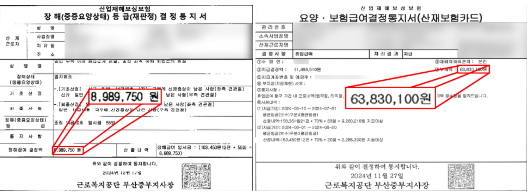 통지서