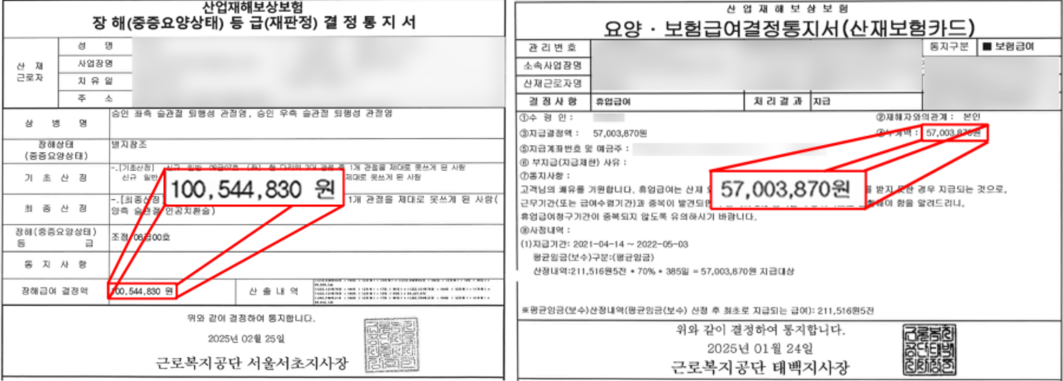 통지서
