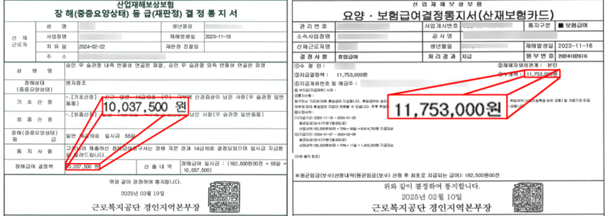 통지서