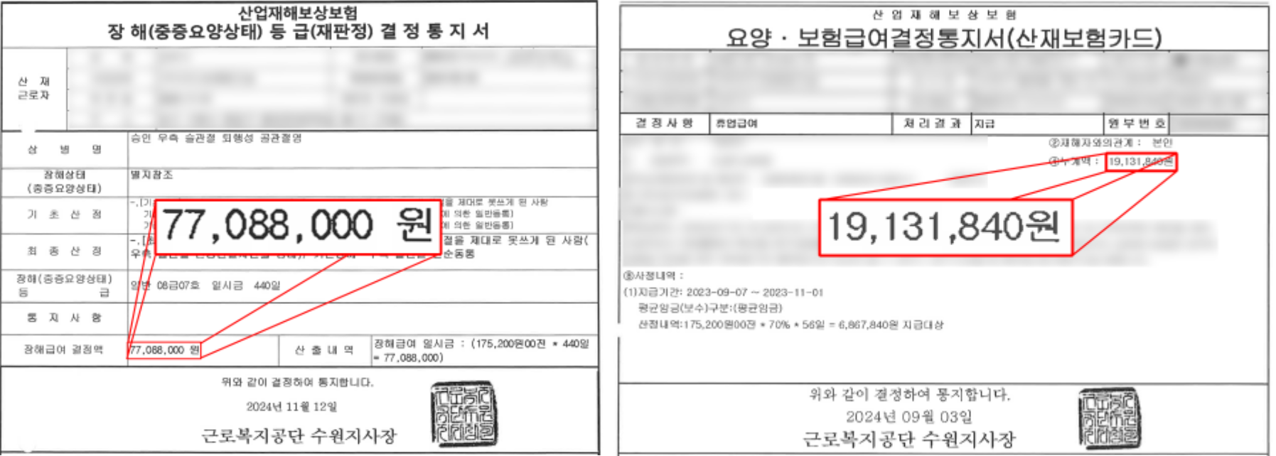 통지서