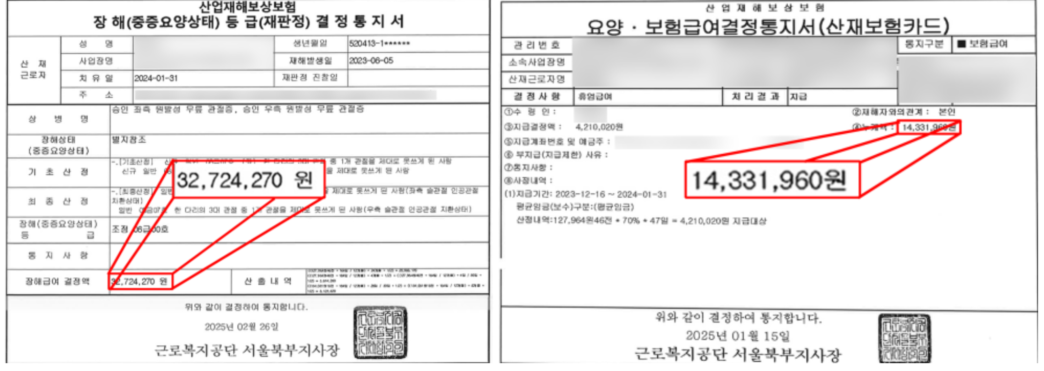 통지서