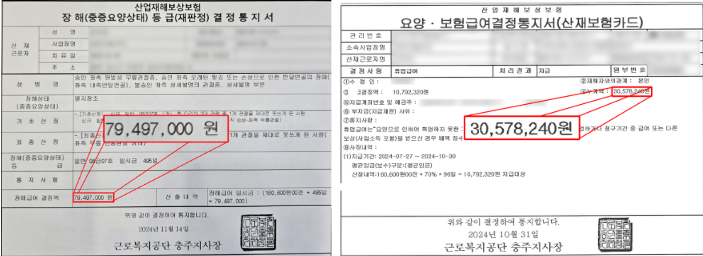 통지서